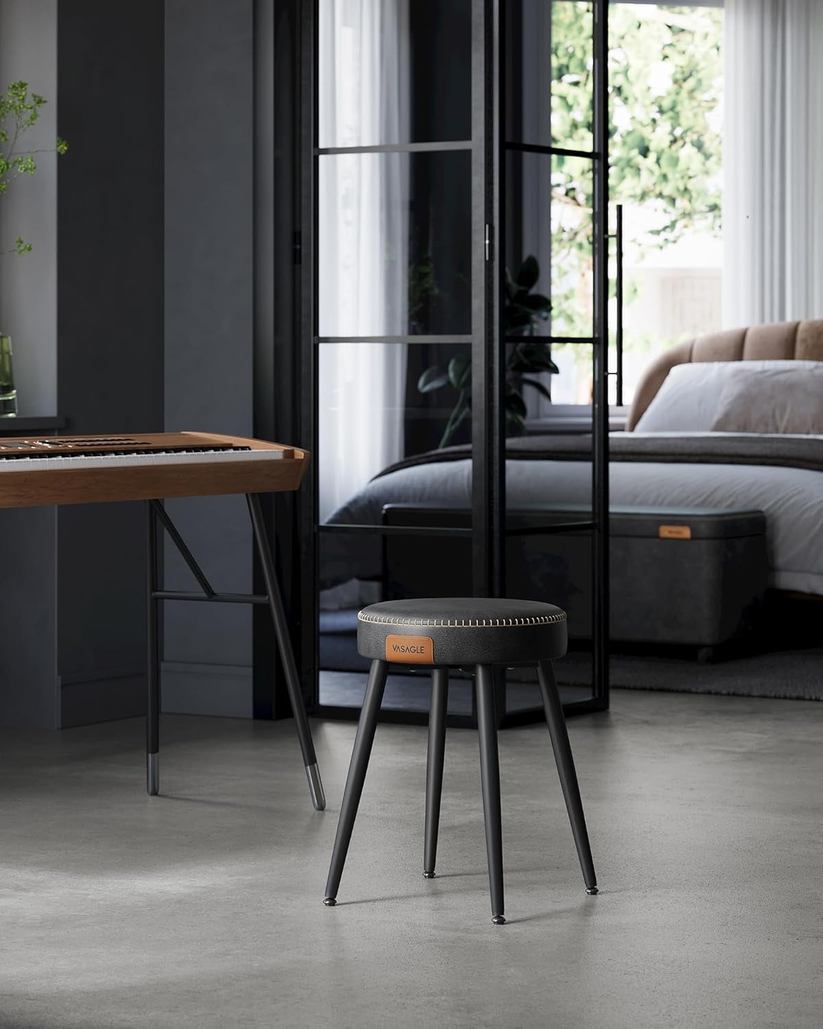 EKHO Collection - Dining Chairs Stools Set of 2, Upholstered Kitchen