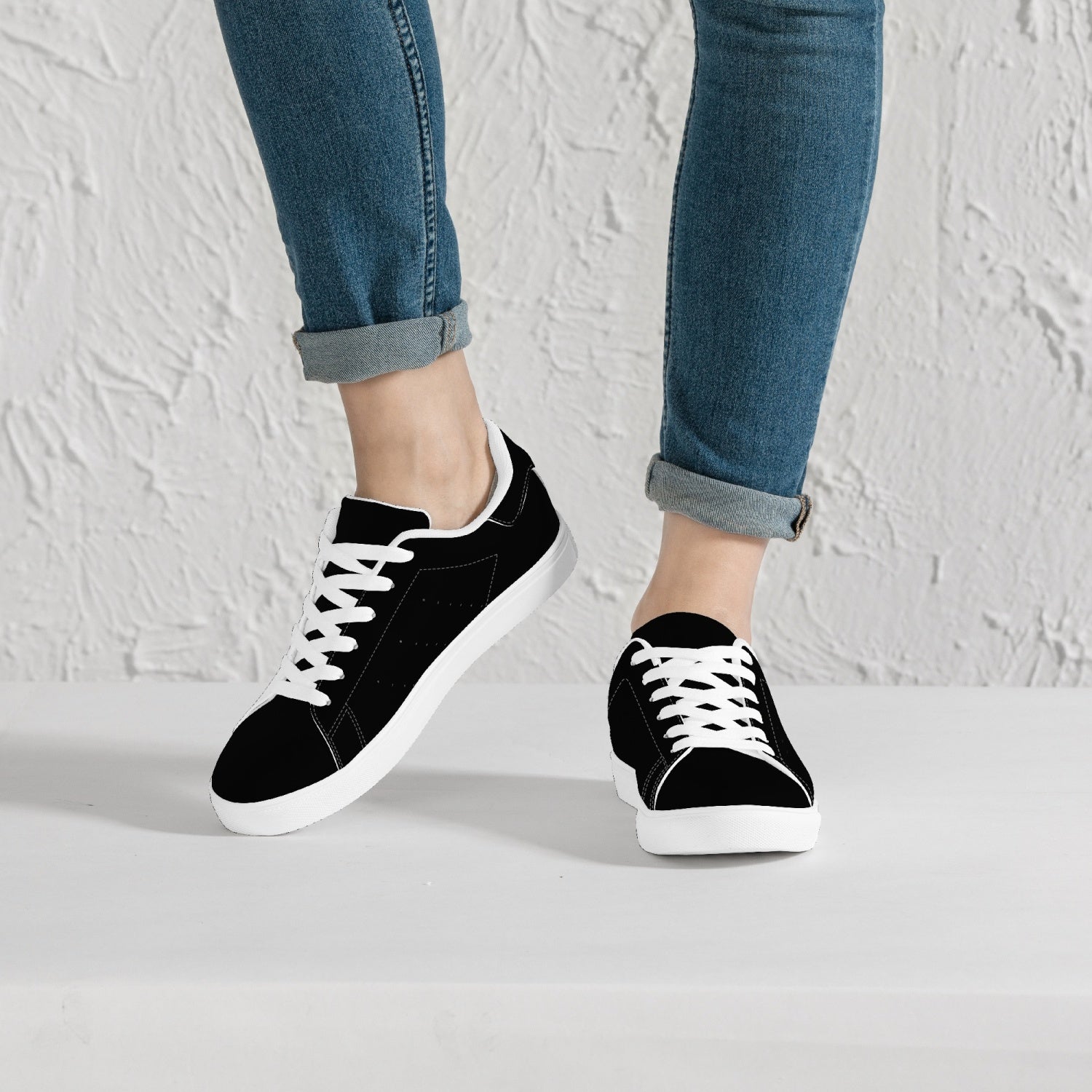 Jacki Easlick Lux Egg Low-Top Leather Sneakers