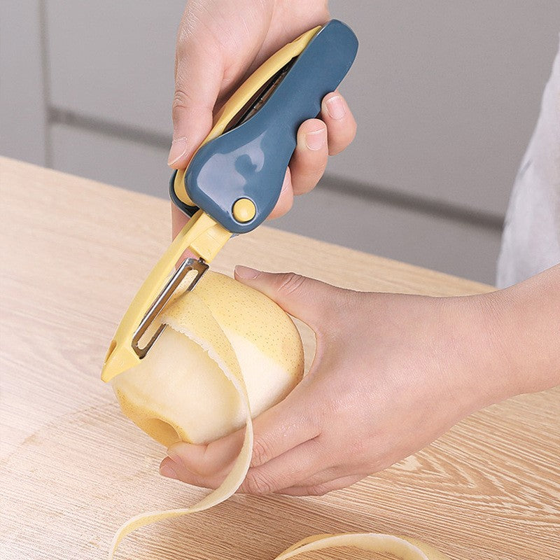 Dual-Purpose Fruit Peeler and Grater Multi-Use Kitchen Tool for