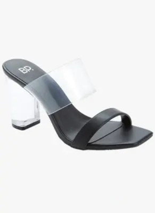 BP Naomi Clear Block Heel Sandal