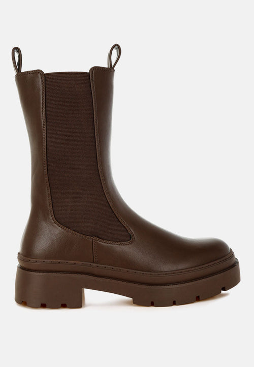 Jolt Elasticated Gussets Lug Sole Boots