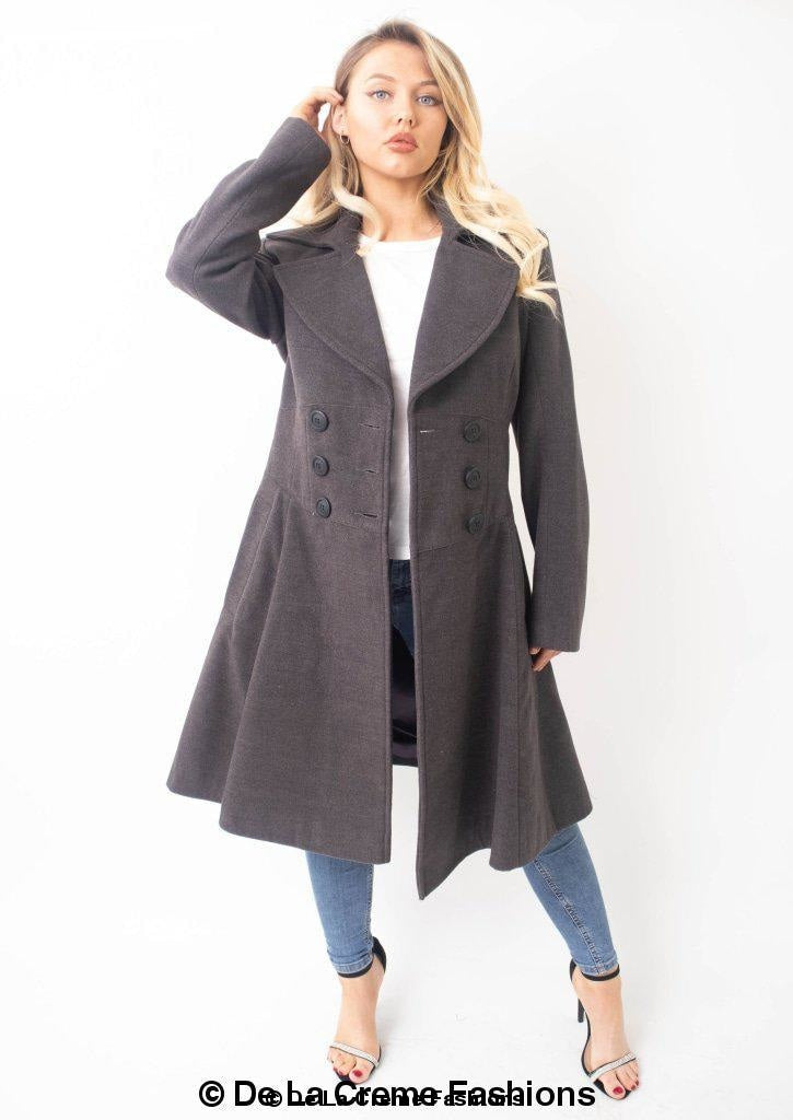 Kirsty Slim Fit A-Line Coat