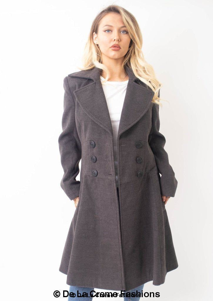 Kirsty Slim Fit A-Line Coat