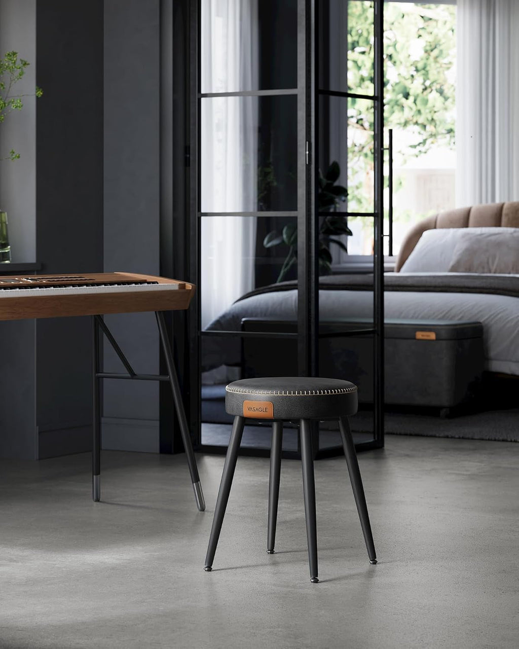 EKHO Collection - Dining Chairs Stools Set of 2, Upholstered Kitchen