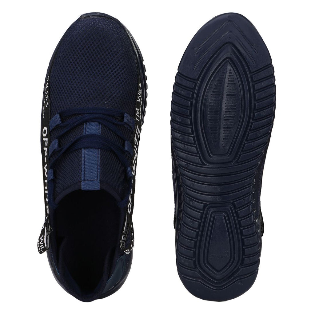 Generic Men Navy Blue Color Mesh Material  Casual