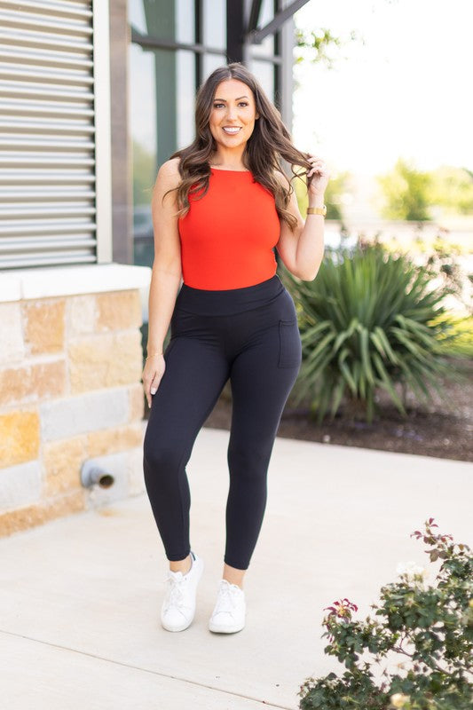 The Alana - 7/8 Ankle Length Leggings with Pockets