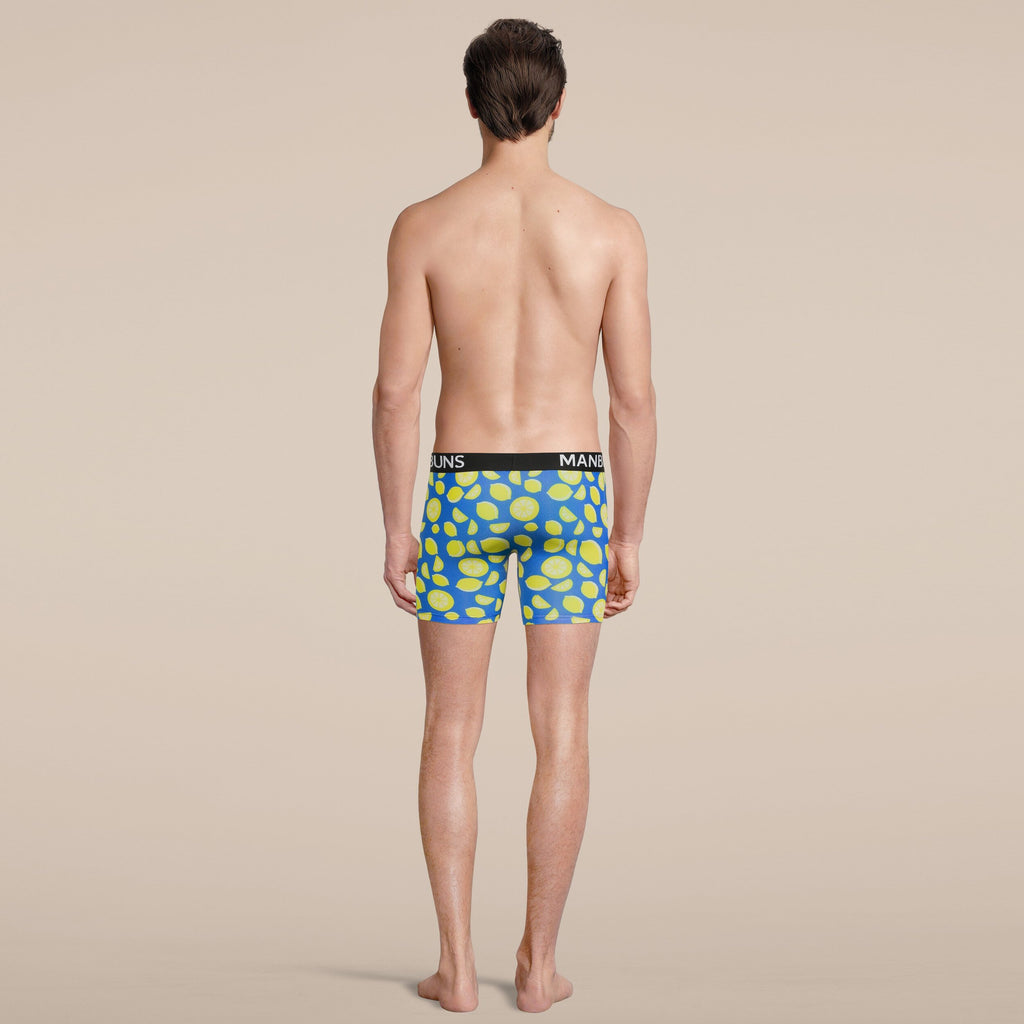 Men's Lemon Boxer Brief Underwear