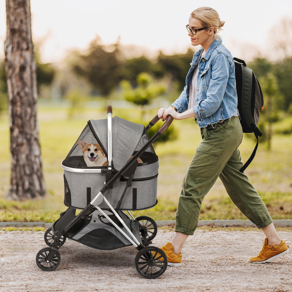 3 in 1 Pet Stroller. Designed for convenience, safety, and style, it's