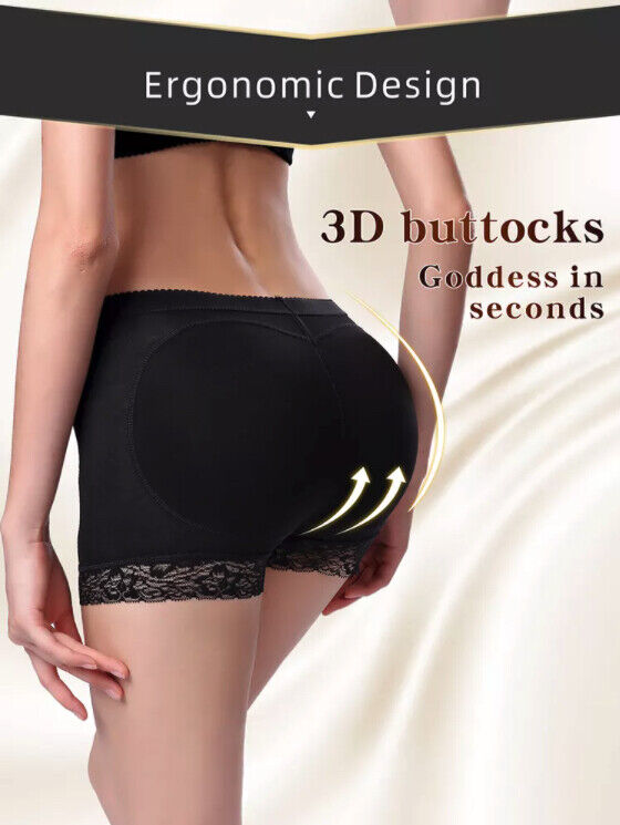 Booty Shaper Padded Underwear Panty Women's FAKE ASS Butt Lifter & Hip