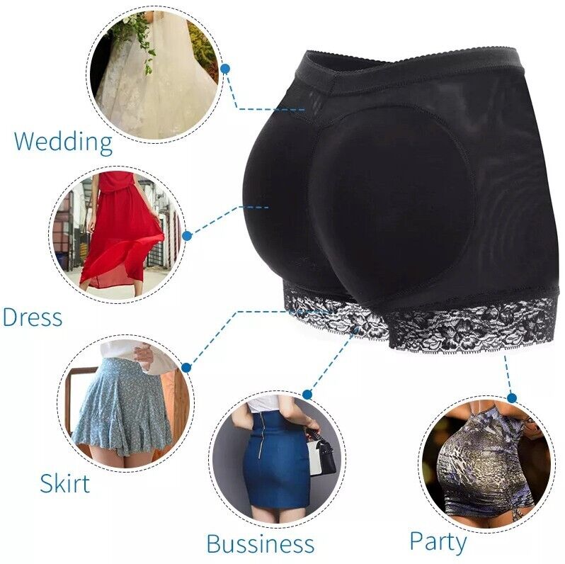 Booty Shaper Padded Underwear Panty Women's FAKE ASS Butt Lifter & Hip