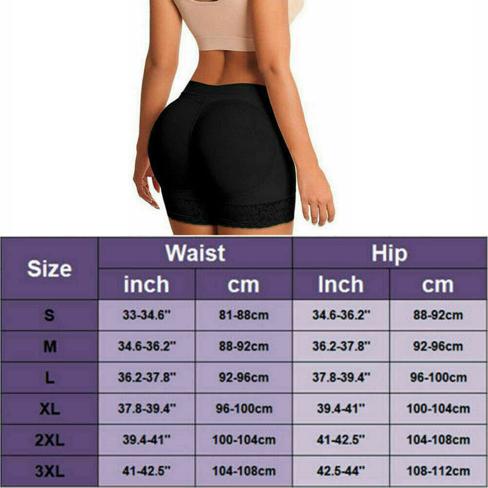 Booty Shaper Padded Underwear Panty Women's FAKE ASS Butt Lifter & Hip