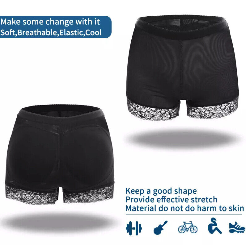 Booty Shaper Padded Underwear Panty Women's FAKE ASS Butt Lifter & Hip
