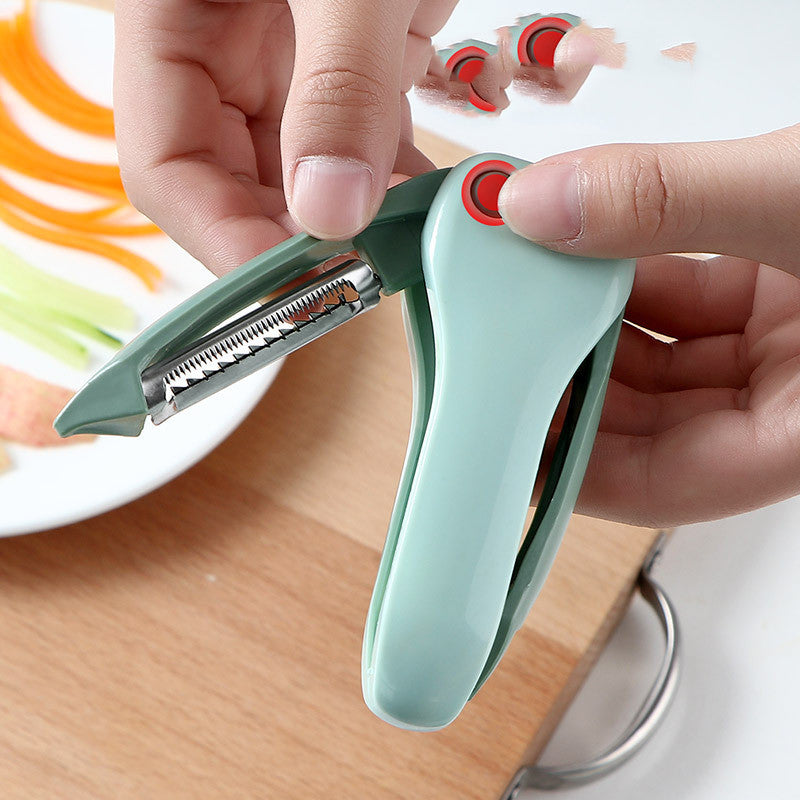 Dual-Purpose Fruit Peeler and Grater Multi-Use Kitchen Tool for