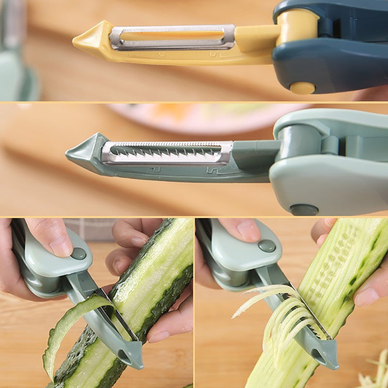 Dual-Purpose Fruit Peeler and Grater Multi-Use Kitchen Tool for