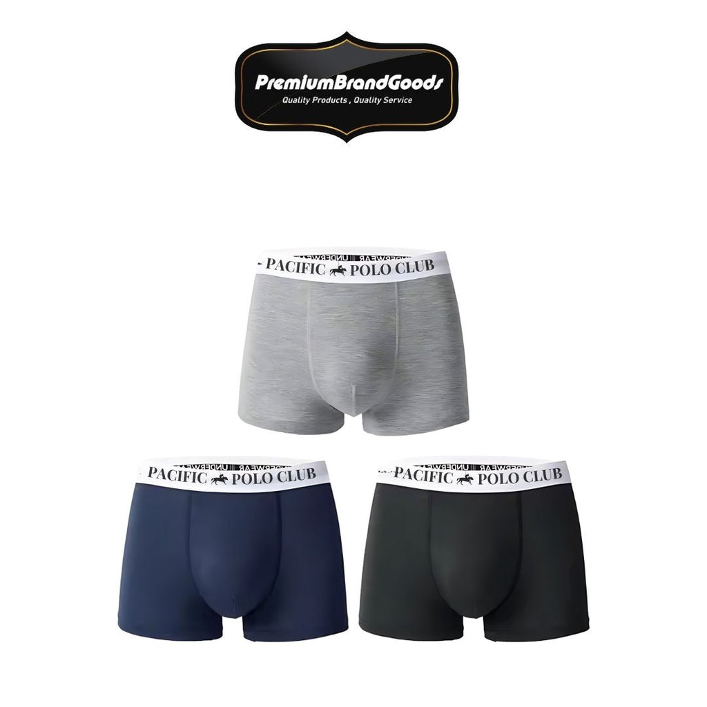 Men's PBG 3 Pack Pacific Polo 95% Cotton Underwear Multi Color Pack