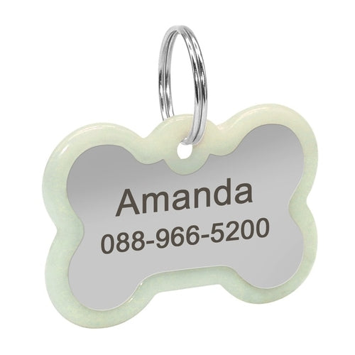 Dog ID Tag Engraved Metal Customized Pet Tags