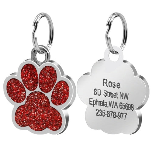 Dog ID Tag Engraved Metal Customized Pet Tags