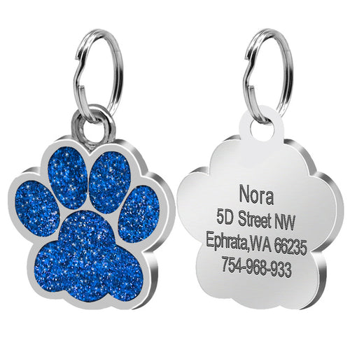 Dog ID Tag Engraved Metal Customized Pet Tags