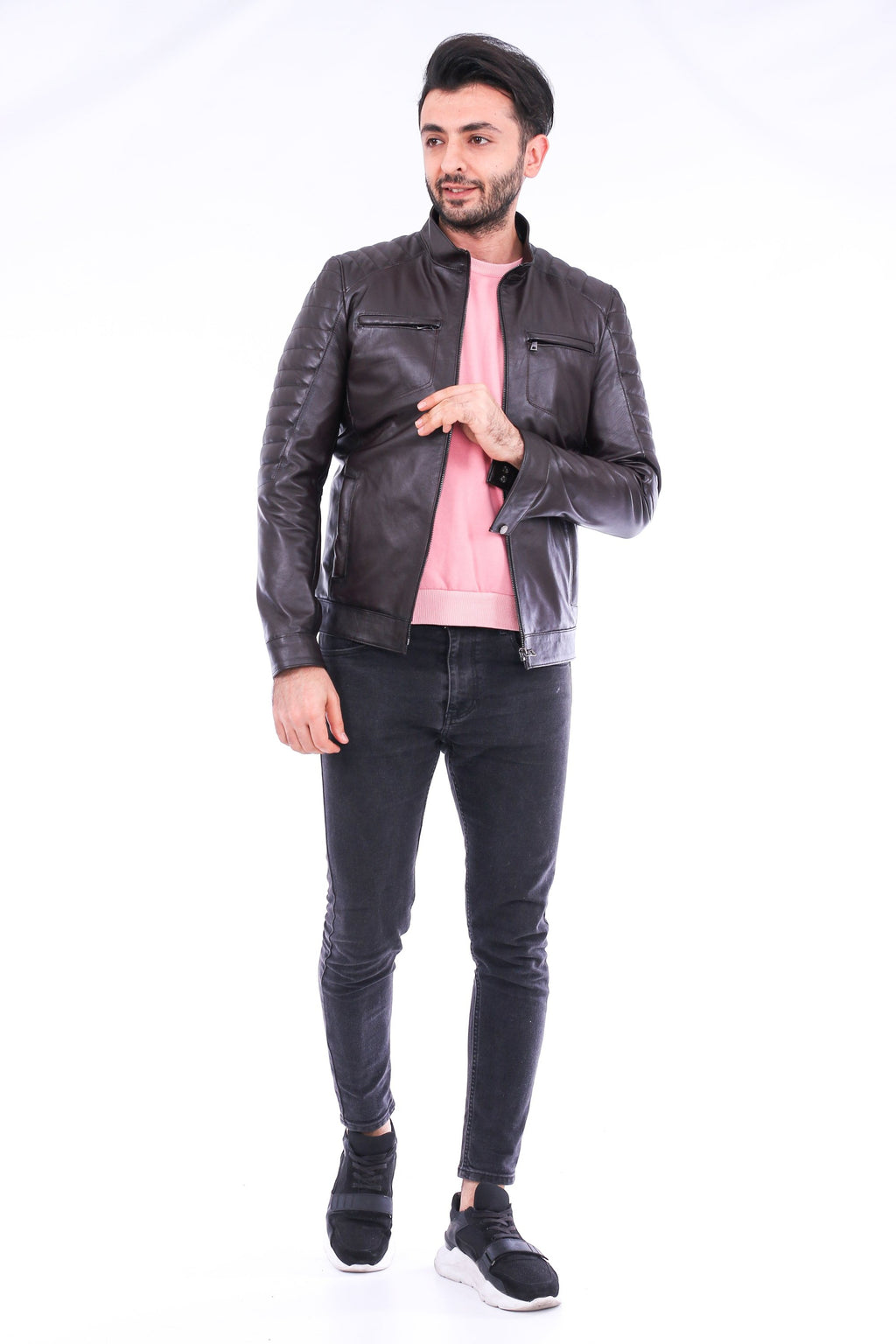 Bussana Biker Leather Jacket