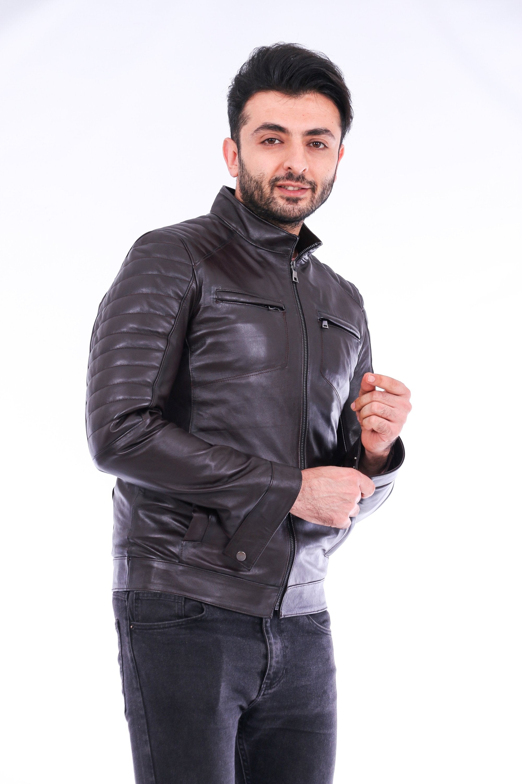 Bussana Biker Leather Jacket