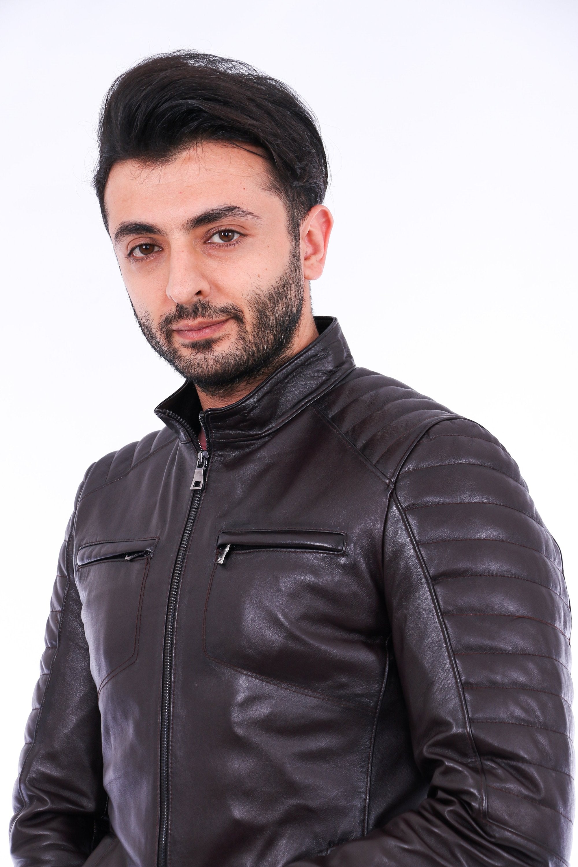 Bussana Biker Leather Jacket