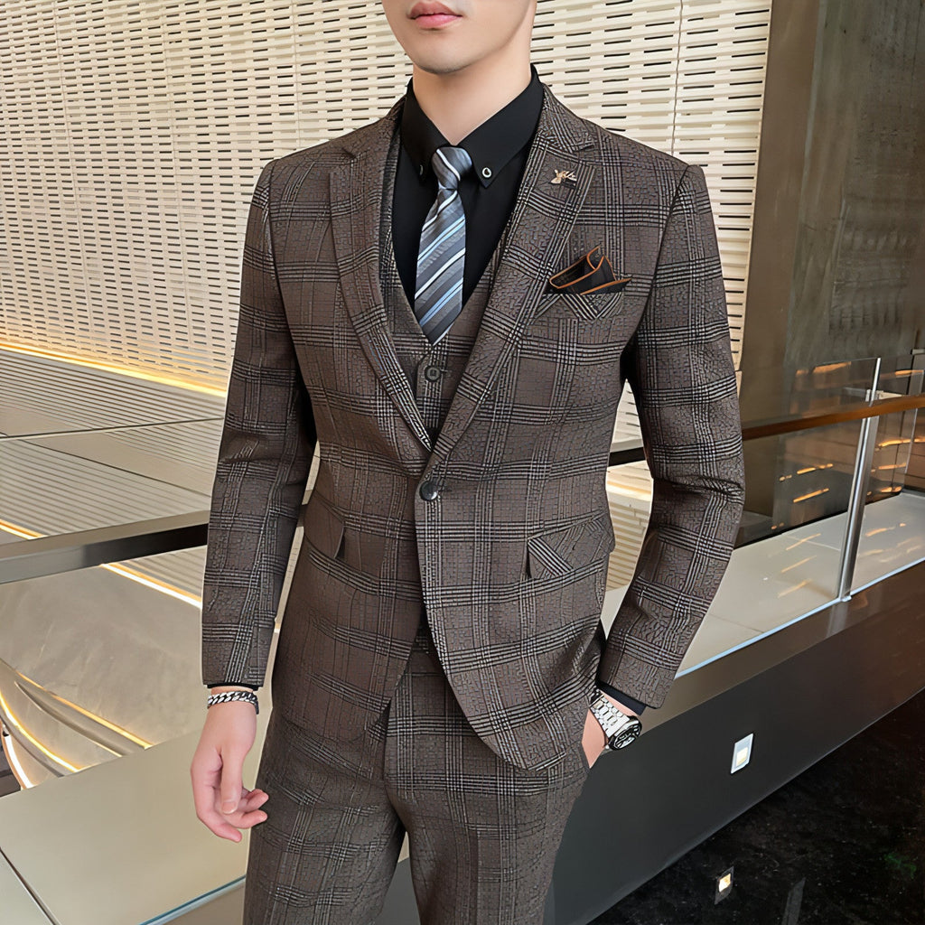 SartoForm™ – 3-Piece Executive Suit Set for Men