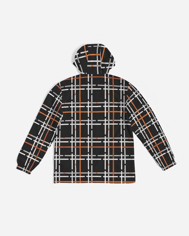 Mens Lightweight Windbreaker Jacket with Hood and Zipper Closure -