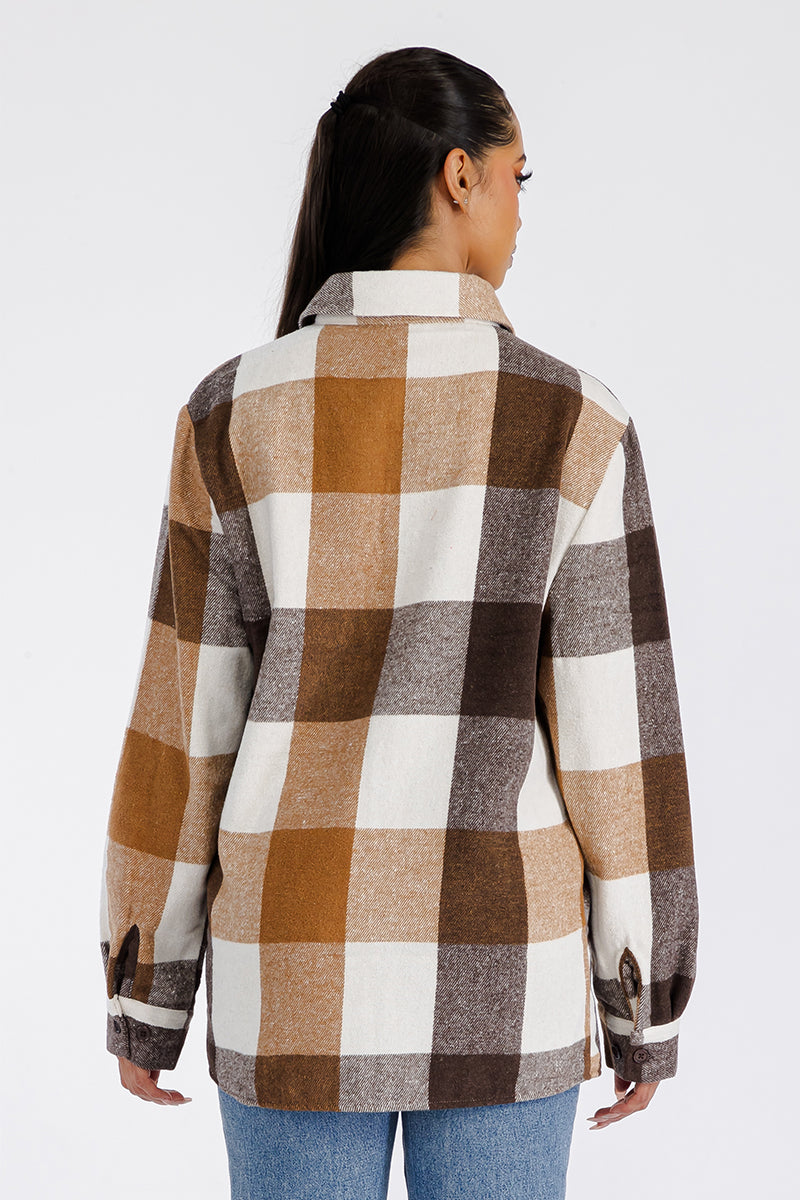 Boyfriend Oversized Soft Flannel Shacket FL503