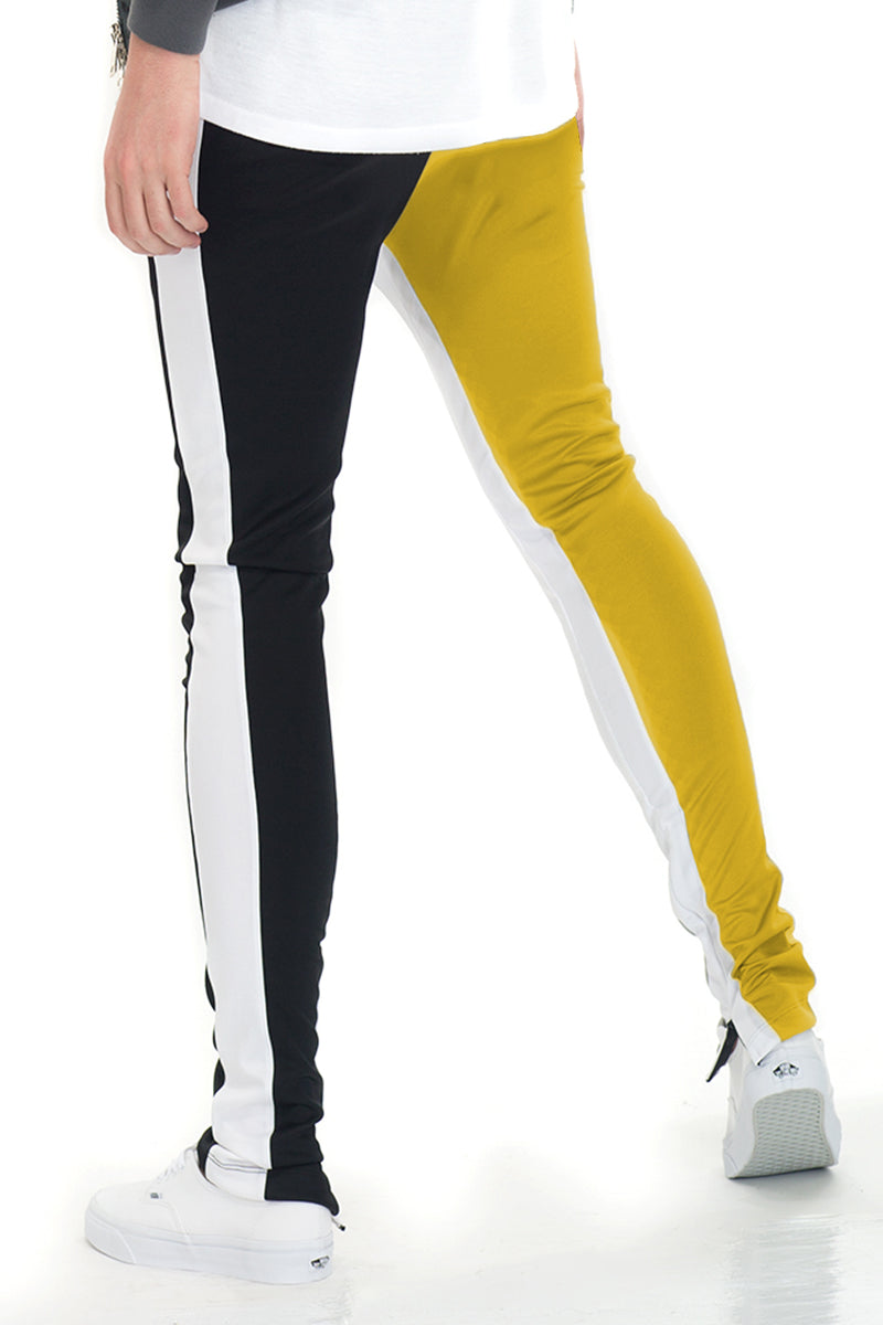 SLICE TRACK PANTS TWO TONE COLOR BLOCK JOGGERS P159