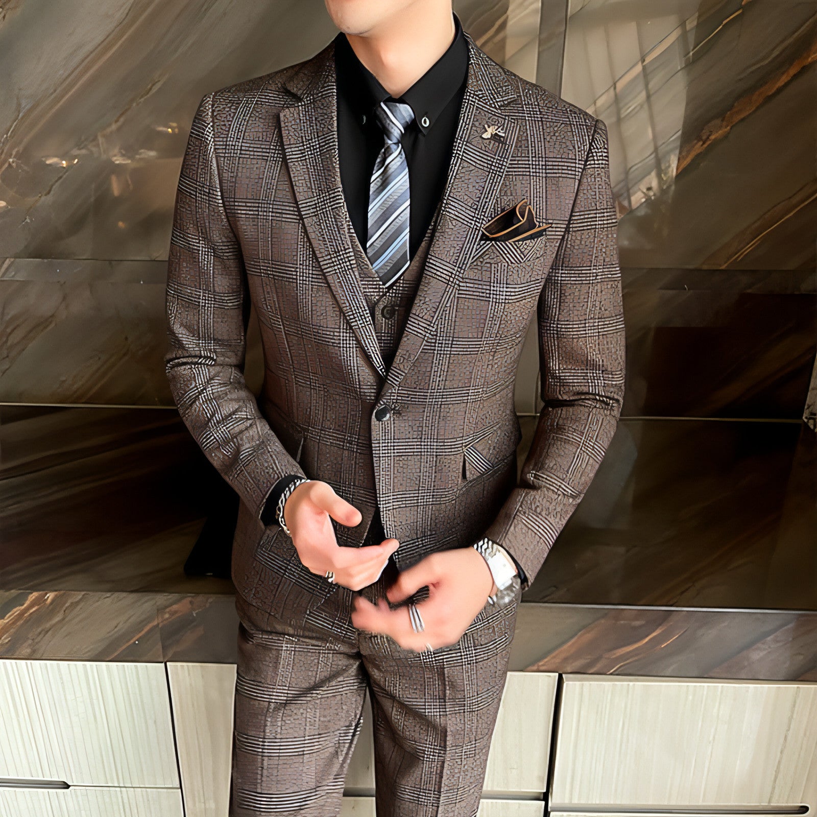 SartoForm™ – 3-Piece Executive Suit Set for Men