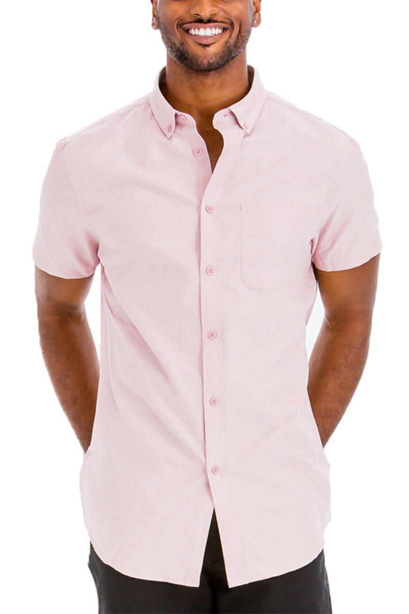 SIGNATURE SHORT SLEEVE BUTTON DOWN SHIRT M3514
