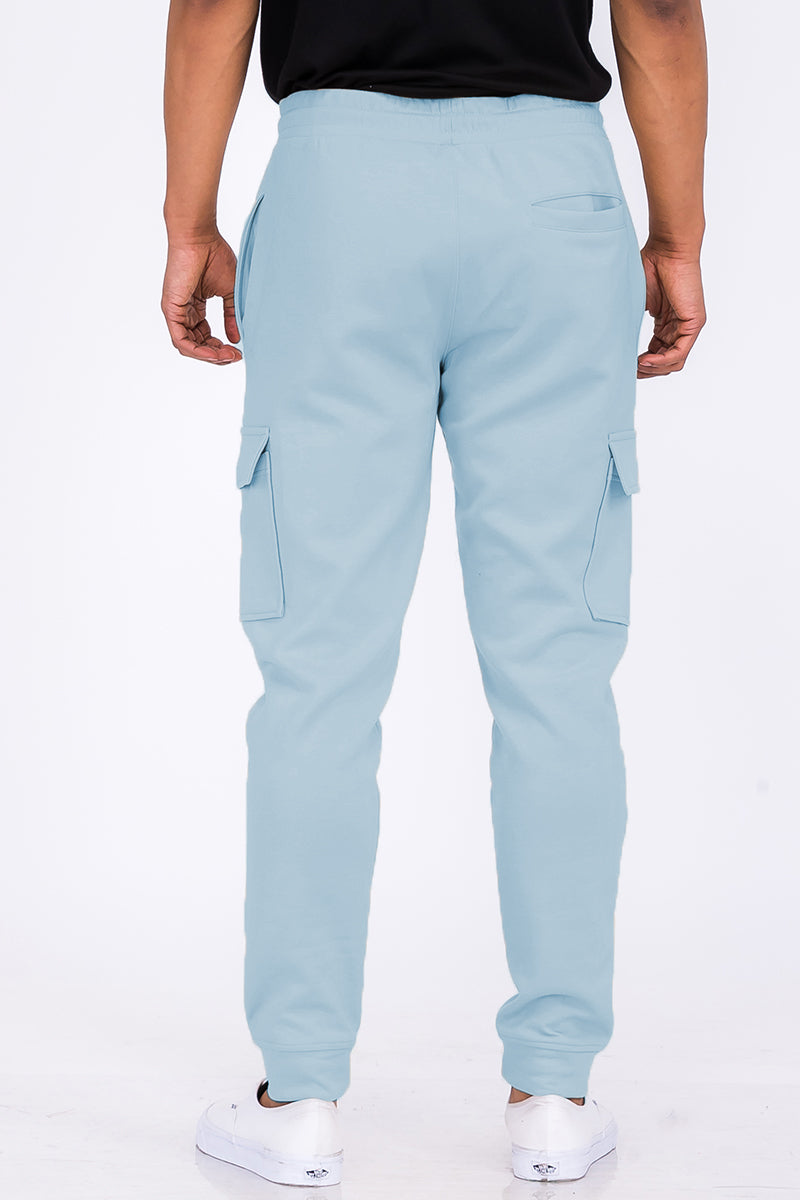 Cotton Blend Cargo Joggers J114