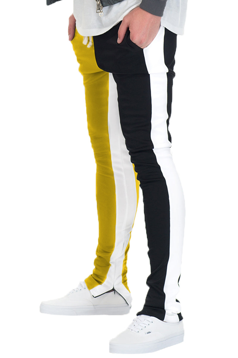 SLICE TRACK PANTS TWO TONE COLOR BLOCK JOGGERS P159