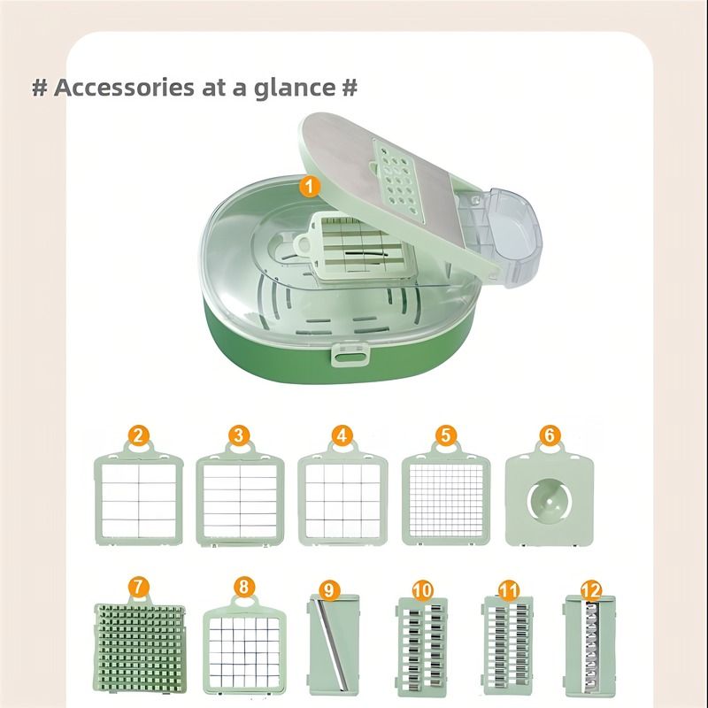 Oval-Shaped Vegetable Cutter - Ergonomic Kitchen Tool for Precise