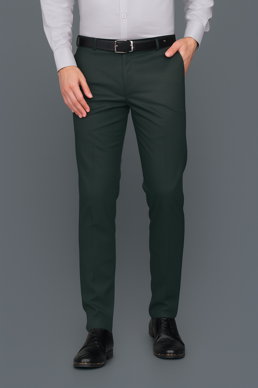 Men Formal Pant-Dark Green (Size-36)