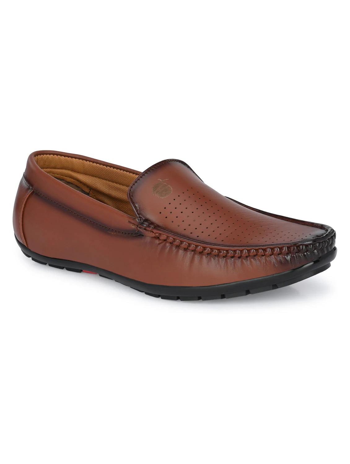 men solid tan formal slip on (Size-8) (Color-TAN)