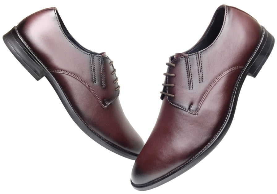 Leather Lace-Up for Men, Lace Up For Men (Size-UK9)(Color-BROWN)