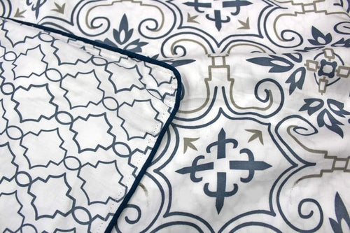 Microfiber Glace Cotton AC Comforter Set King Size Double Bed with 1