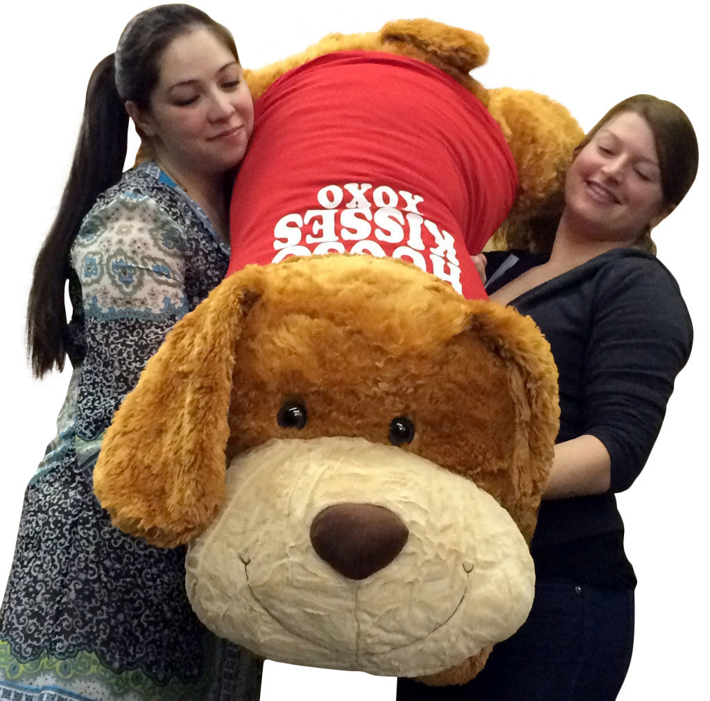 Big Plush Dog Huge 5 Foot Long Valentine's Day Giant Stuffed Animal
