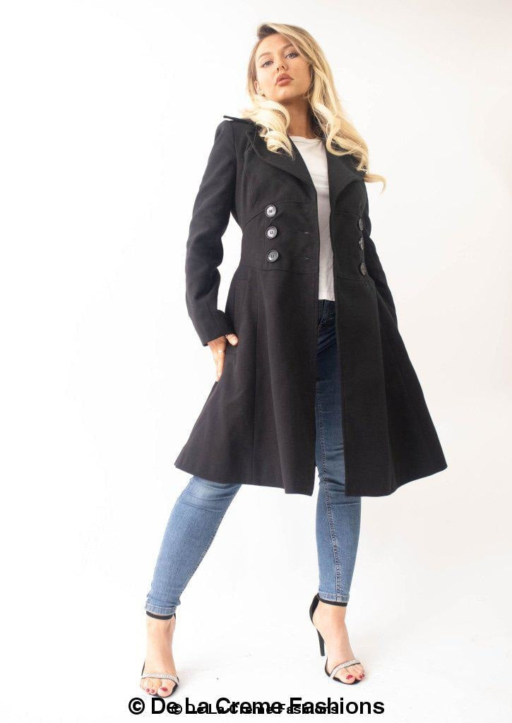 Kirsty Slim Fit A-Line Coat