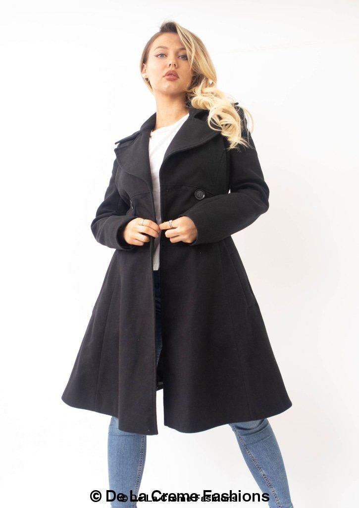 Kirsty Slim Fit A-Line Coat