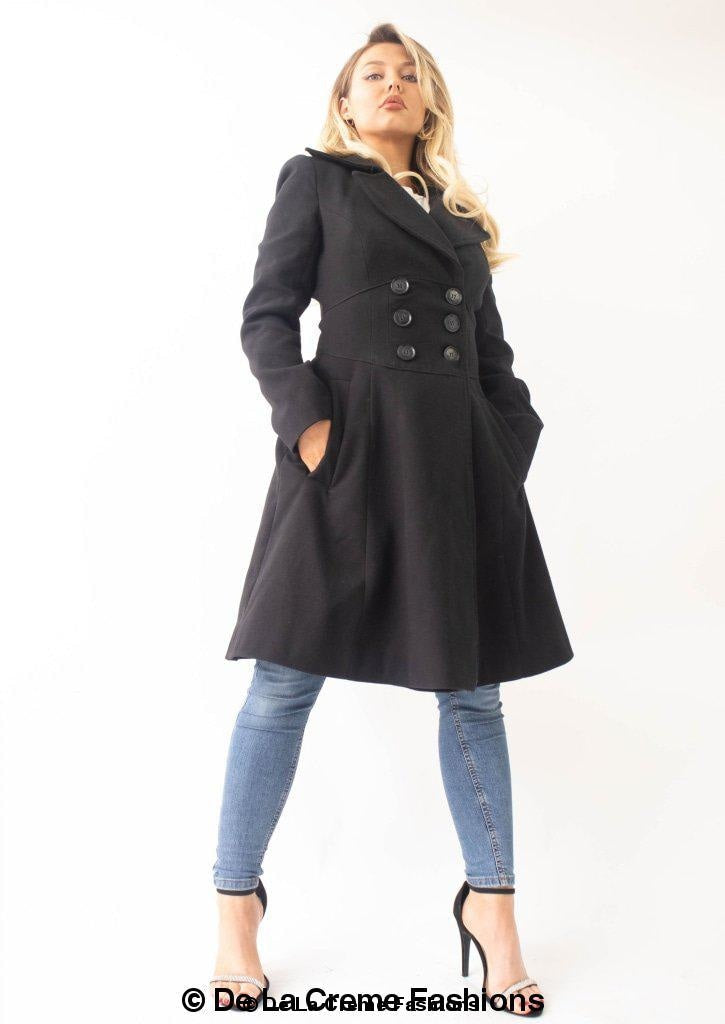Kirsty Slim Fit A-Line Coat