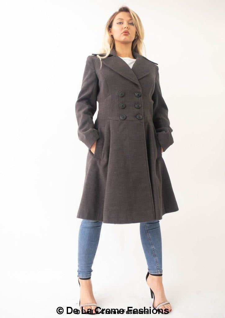 Kirsty Slim Fit A-Line Coat
