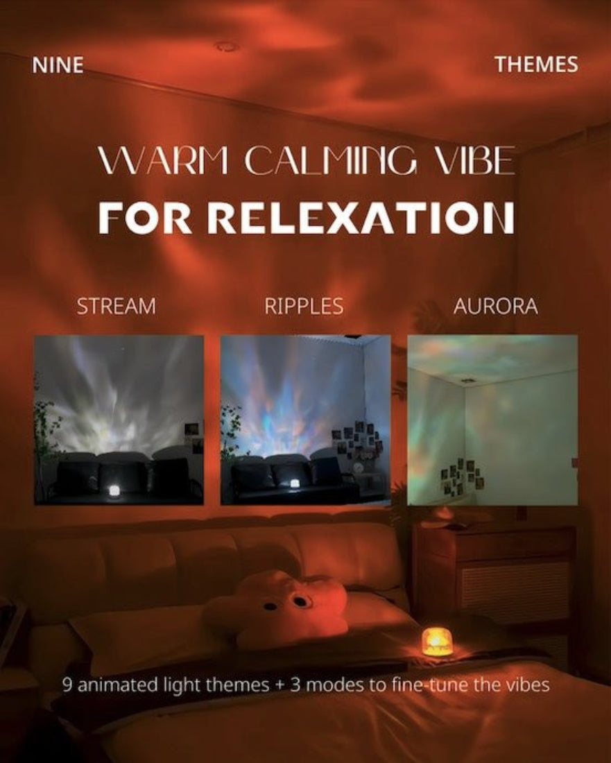 Light Theatre: Ambient Light With Stereo Speaker, Ripple Sunset Aurora