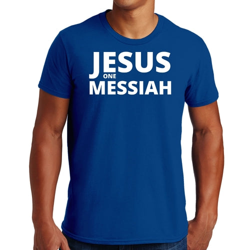 Mens Graphic T-shirt Jesus one Messiah
