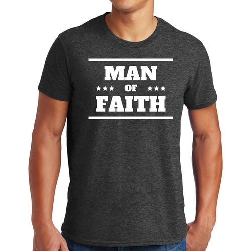 Mens Graphic T-shirt Man of Faith