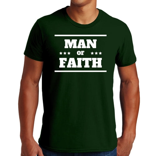 Mens Graphic T-shirt Man of Faith
