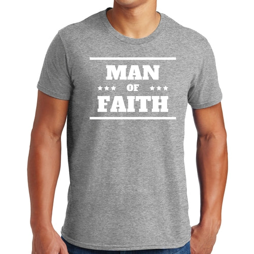 Mens Graphic T-shirt Man of Faith
