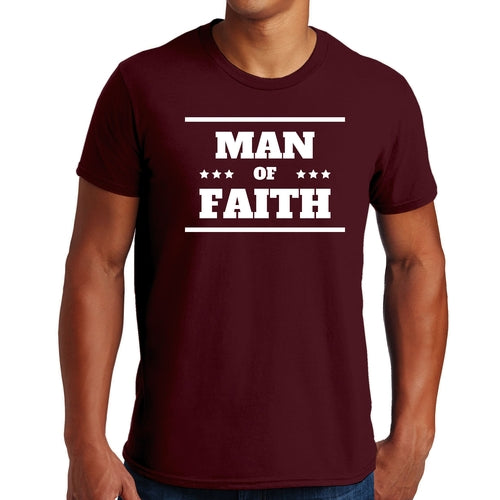 Mens Graphic T-shirt Man of Faith