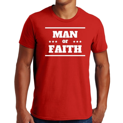 Mens Graphic T-shirt Man of Faith